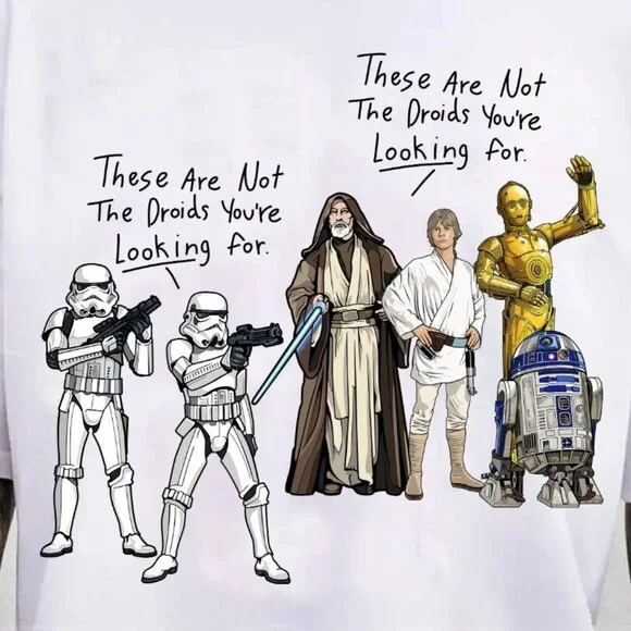 Funny Star Wars Droids Stormtrooper Star Wars T Shirt 187 - Picture 2 of 5